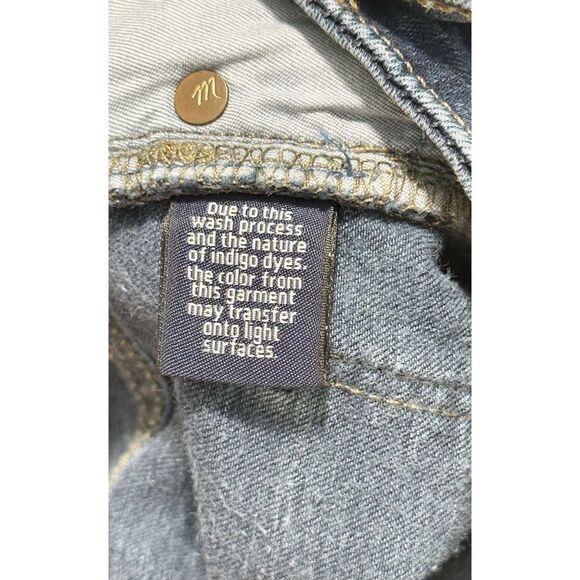 Madewell Women's Curvy High-Rise Skinny Jeans Denim Blue Medium Wash Size 25 - Picture 15 of 16